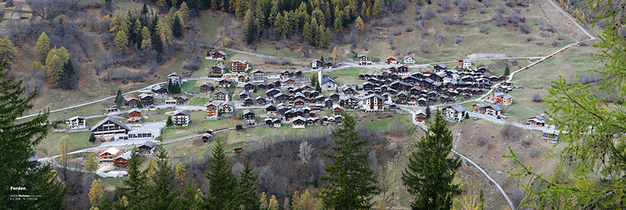 Panorama Gemeinde Ferden/VS