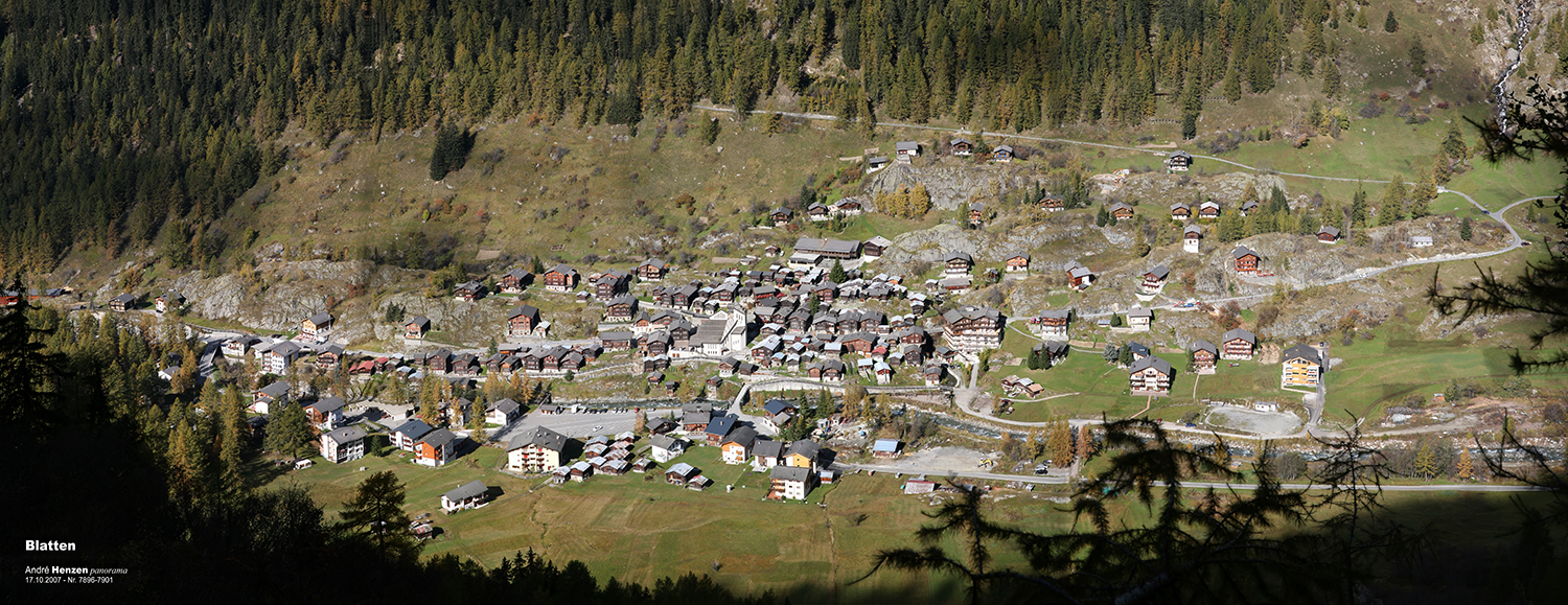 Panorama Dorf Blatten/VS